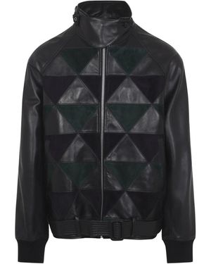 Lanvin Intarsia Bomber Jacket - Black