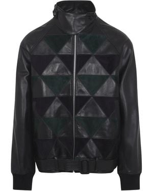 Lanvin Intarsia-bomberjack - Zwart