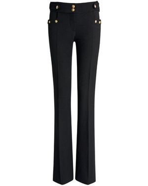 Balmain Wool Trousers - Black