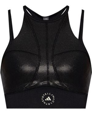 adidas By Stella McCartney Sport-BH mit Kontrasteinsätzen - Schwarz