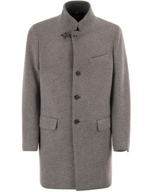 Fay Wool Coat - Grey