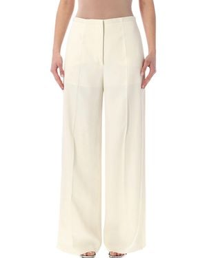 Alberta Ferretti Alberta Ferretti Wide-Leg Trousers - Natural