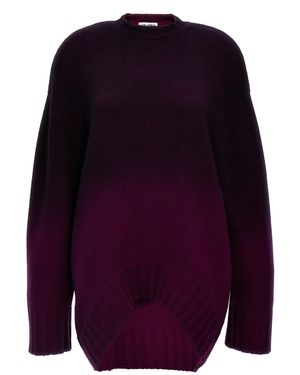 The Attico Das übergroße Strickkleid in Attico - Blau