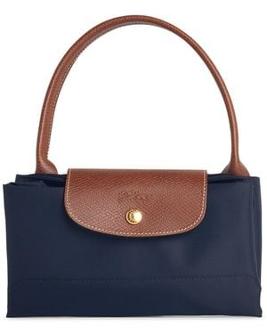 Longchamp Bag With 'L Le Pliage Original' Handle - Blue