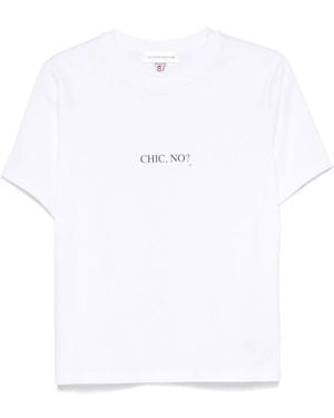 Victoria Beckham Relaxed-Fit T-Shirt With Playful Text Print - Weiß