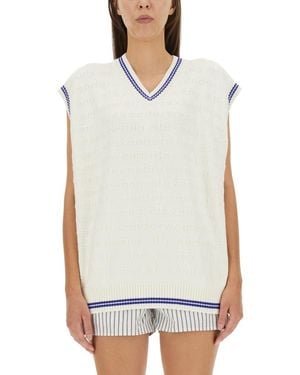 Alexander Wang V-Neck Vest - White