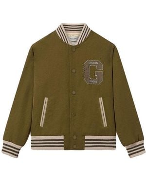 Golden Goose Kids Logo Jacket - Green