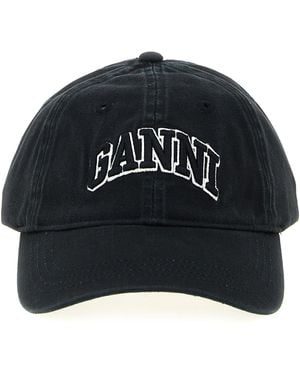 Ganni Canvas Cap - Zwart