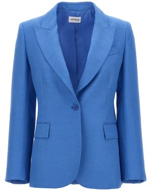 P.A.R.O.S.H. Single Breasted Blazer - Blau