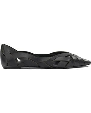 Roberto Del Carlo Calf Leather Leather Ballerinas - Black