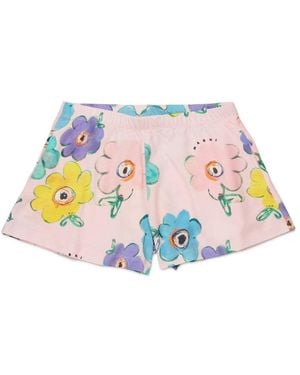 Marni "Flowers" Bermuda Shorts - White