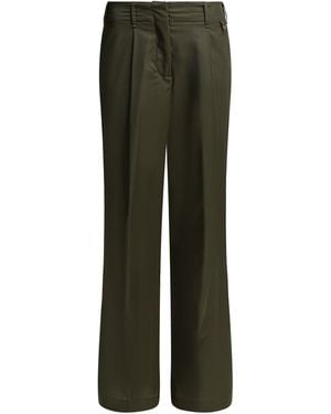 Herno Wool Tailored Trousers Trousers Green