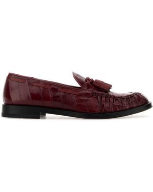 Fratelli Rossetti Tiziano Leather Loafers - Red