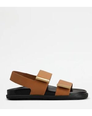 Tod's Tod 's Kalbskalbsandale - Braun