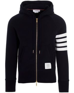 Thom Browne Kapuzenpullover '4 Bar' - Blau