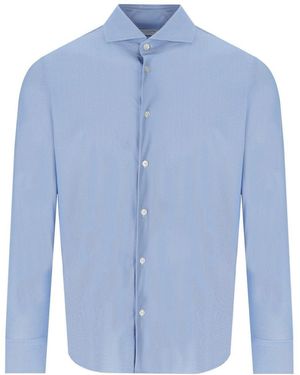 ARCHIVIUM Oxford Effect Shirt - Blue