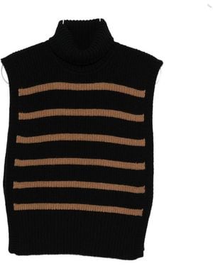 DAVANTINO Wool Turtle Neck Sweater - Zwart