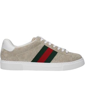 Gucci Ace Trainers Suede - Grey
