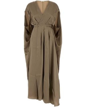 Co. Caped Back Dress - Natural