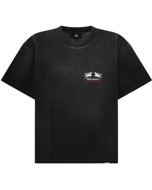 Represent T Shirt Con Stampa "24 Hour Service" - Black