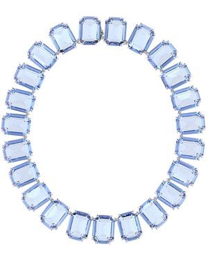 Swarovski Millenia Embellished Metal Necklace - Blue