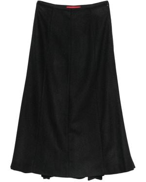 THE LATEST Erica Wool Blend Midi Skirt - Black