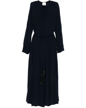 Forte Forte Crepe de Chine Langes Kleid - Blau