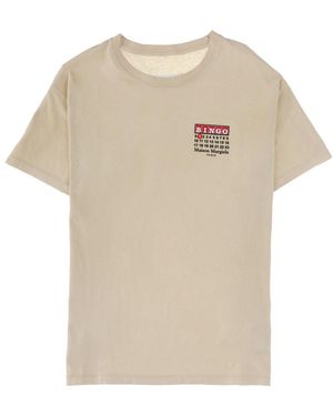 Maison Margiela Graphic Crew Neck T-Shirt - Natural
