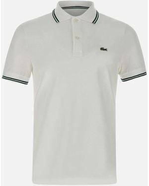 Lacoste L.12.12 Katoen Piqué White Polo - Wit