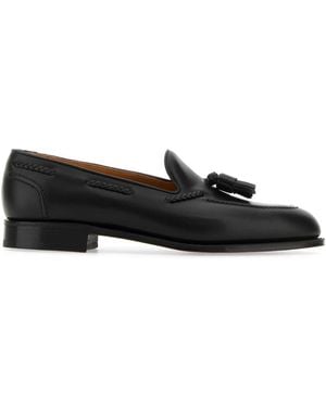 Edward Green Black Leather Belgravia Mandis - Noir