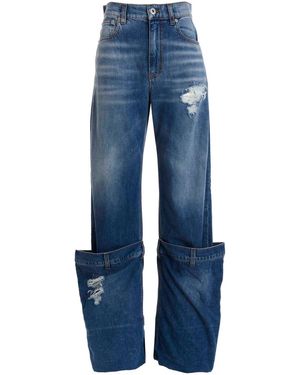 JW Anderson J.W.Verson Maxi taucht Jeans auf - Blau