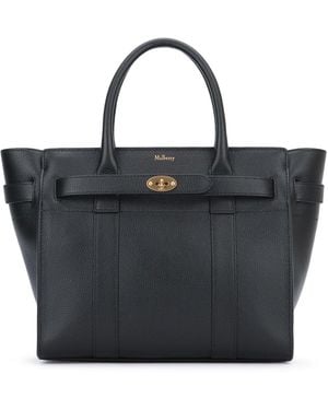 Mulberry Small Zipped Bayswater Sml Classic Grain - Black