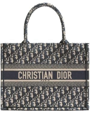 Dior Medium Book Tote Bag - Black