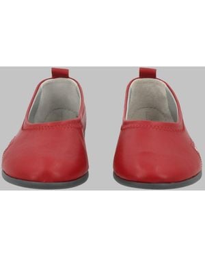 Paloma Wool Leather Slip-On Ballet Flats - Red