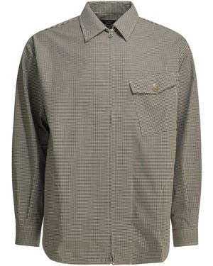 Comme des Garçons Karierte Overshirt-Jacke - Grau
