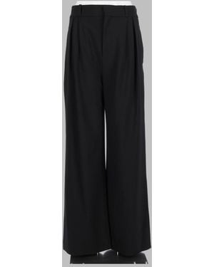 Loulou de Saison Virgin Wool Trouser With Stretch - Black