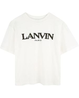 Lanvin T -Shirt mit Logo - Weiß