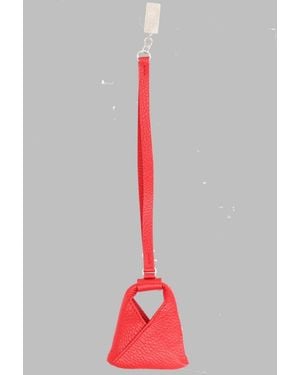 MM6 by Maison Margiela Leather Mini Bag Charm - Pink
