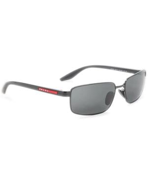 Prada Eyewear Metalen Zonnebril - Wit