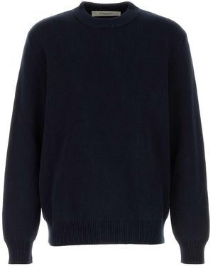 Golden Goose Deluxe Brand Dark Stretch Cotton Blend Jumper - Blue