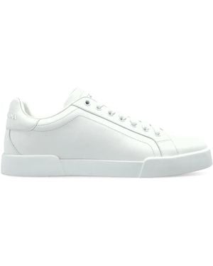 Dolce & Gabbana Leather Trainers - White