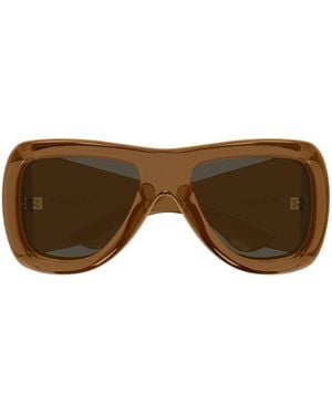 Saint Laurent Sonnenbrille Sl 902 Howl 017 Transparent Braun/Dunkelbraun Unisex