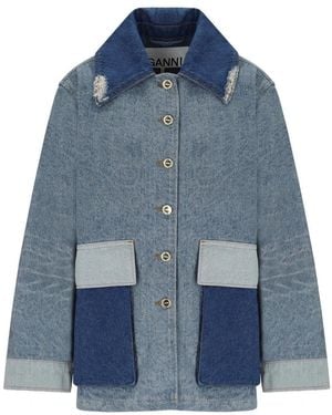 Ganni Vintage Denim Jacket - Blue