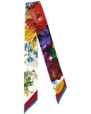 Dolce & Gabbana Bandeau Bloemenprint - Wit