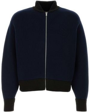 Jil Sander Knitted Cardigan - Blue