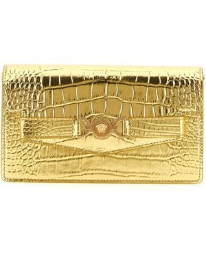 Versace 'Medusa '95' Wallet On Chain - Metallic