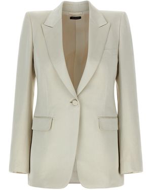 Tom Ford Duchesse Single-Breasted Blazer - Natural