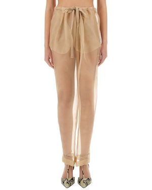 KHAITE Pants Trenton - Natural