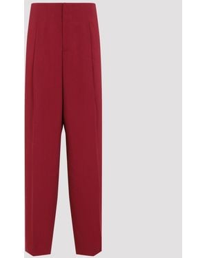 Alberta Ferretti Cady Straight Pants - Red