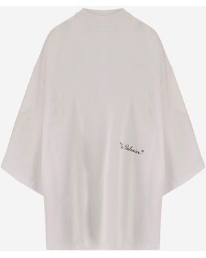 Jacquemus T-Shirt Le Palmier Cotton-Blend T-Shirts & Jerseys - White